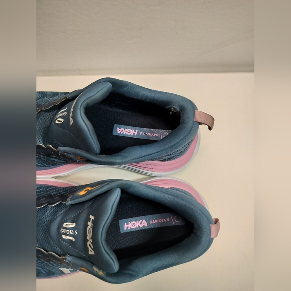 HOKA Gaviota 5 Blue Gray 1134235 Women Size 11B Pre-owned With Out Laces - Picture 5 of 14